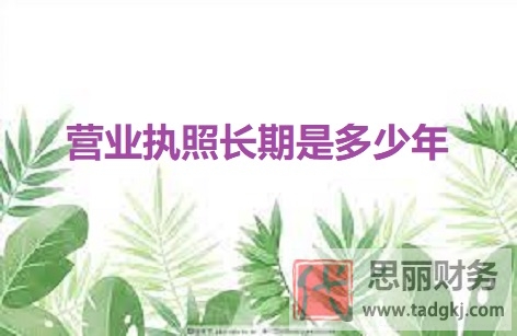營業(yè)執(zhí)照長期是多少年？（年限詳細解釋）