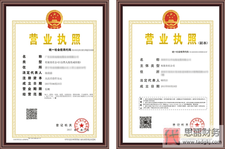 營(yíng)業(yè)執(zhí)照正本副本圖片（正副本有什么區(qū)別）