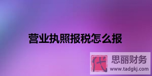營業(yè)執(zhí)照報稅怎么報？（詳細報稅流程分享）