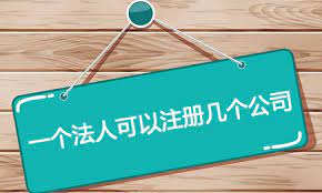 一個法人可以注冊幾個公司？