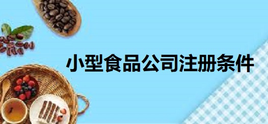 小型食品公司注冊條件(詳細資料準備)