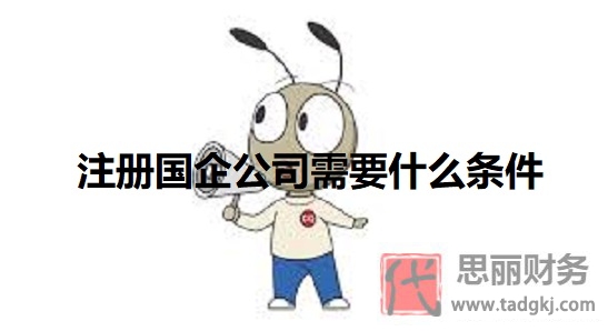 注冊國企公司需要什么條件？