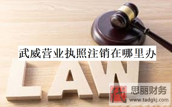 武威營業(yè)執(zhí)照注銷在哪里辦？