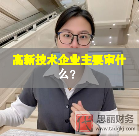 高新技術(shù)企業(yè)主要審什么？