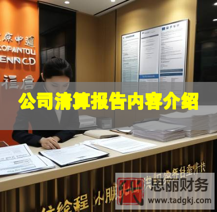 公司清算報(bào)告內(nèi)容介紹 公司清算報(bào)告內(nèi)容介紹