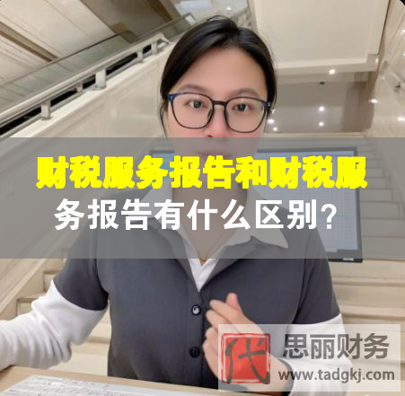 財稅服務報告和財稅服務報告有什么區(qū)別？